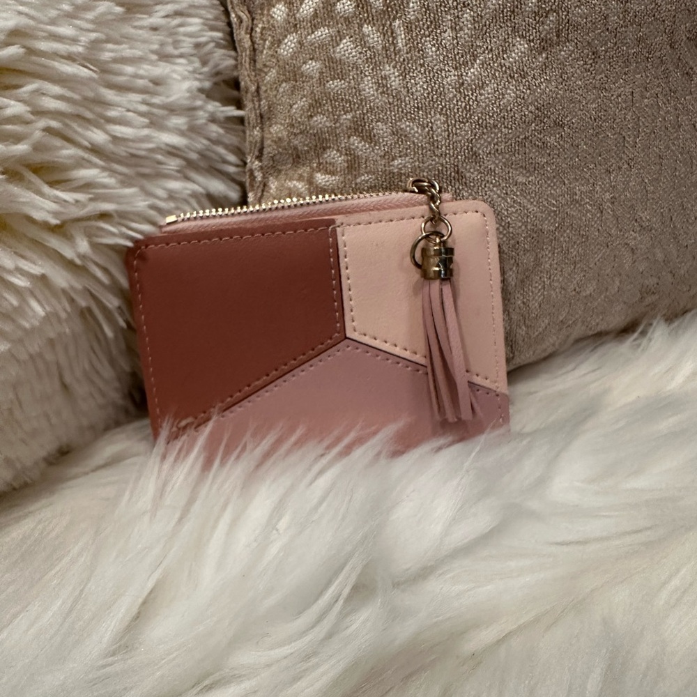 Elegant Pink and Brown Women's Wallet